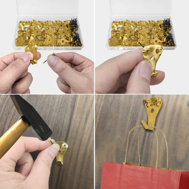 Thumbnail 3 de 30PCS Picture Hooks 50 lbs capacity 🖼