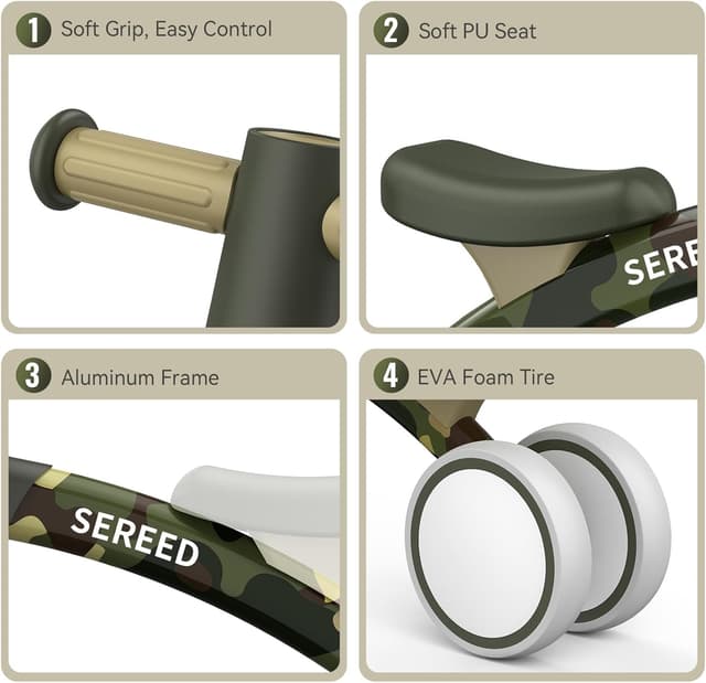 Thumbnail 3 de SEREED Baby Balance Bike 4 Wheels 12-24M