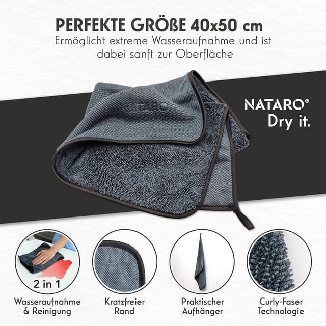 Detalle de NATARO® Fast Dry it. Trockentuch 40x50 cm 🧽