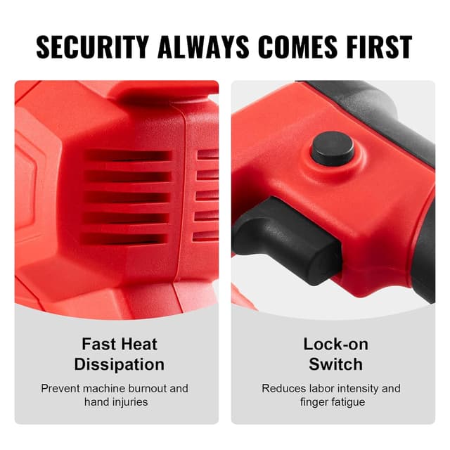 Detalle 2 de VEVOR Vibrateur à béton électrique 800 W – vibreur portatif pour éliminer les bulles d’air