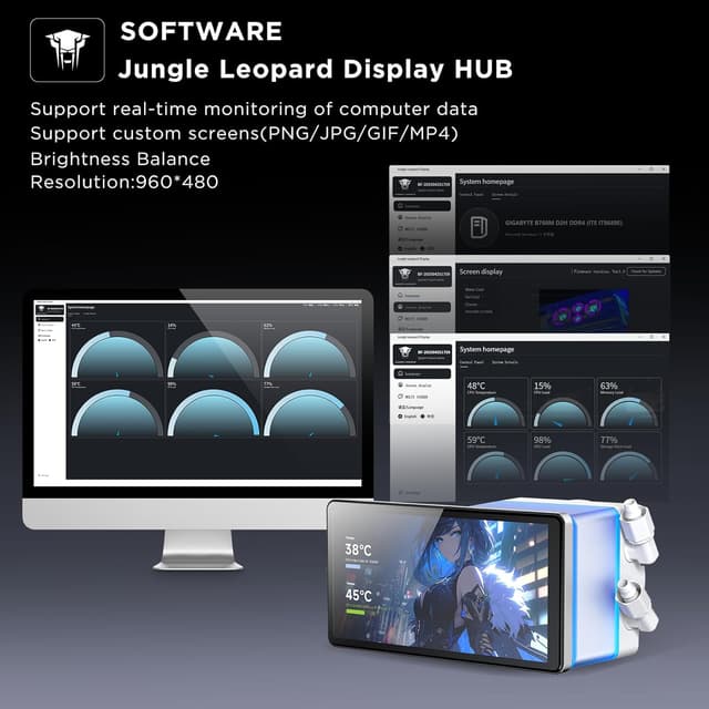 Thumbnail 4 de Jungle Leopard PF 360 AIO Cooler 360mm