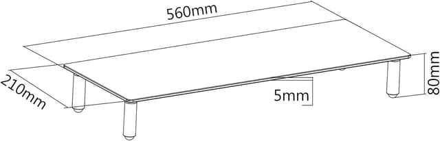 Detalle de DIGITUS DA-90358 supporto monitor 8 cm