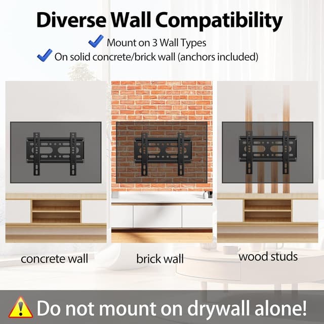 Thumbnail 6 de JXMTSPW Fixed TV Wall Bracket 25kg