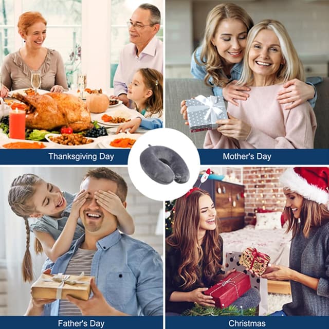 Thumbnail 6 de kierain Nackenkissen Reisekissen aus Memory Foam