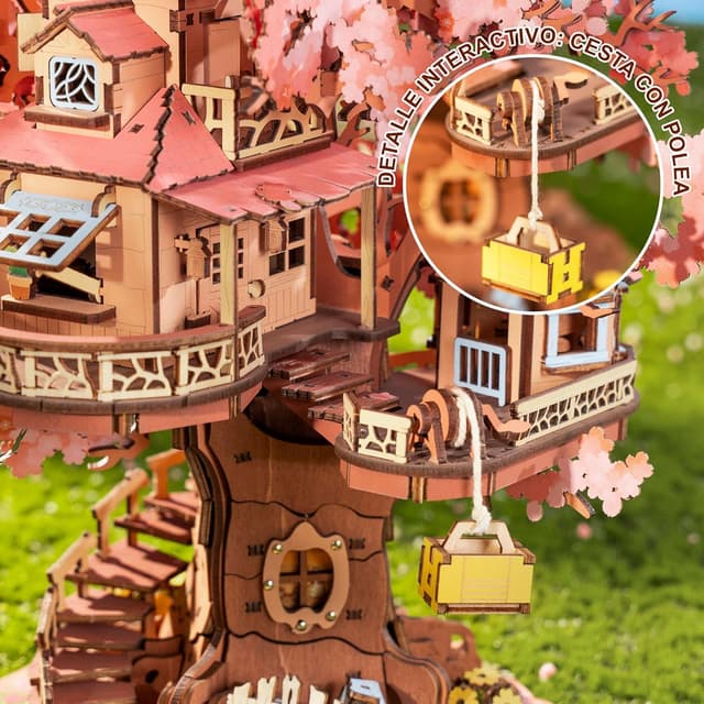 Thumbnail 5 de Rolife Puzzle 3D Casa Sakura Árbol