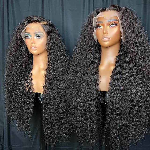 Detalle 2 de Tyiu 30 Inch Deep Wave Lace Front Wig 250D