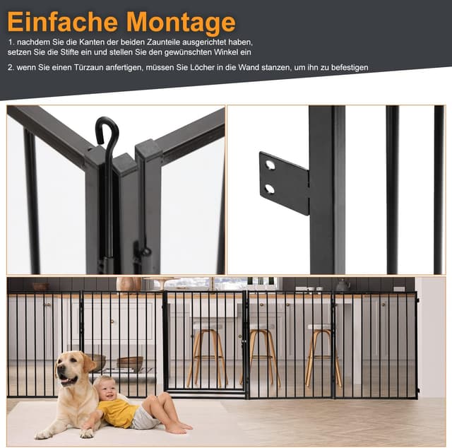 Thumbnail 6 de Sonnewelt Cancello per bambini e animali 304 cm 🚪