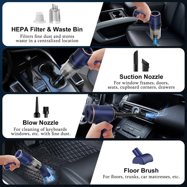 Thumbnail 5 de KMM Handheld Car Vacuum 9000 Pa with LED light