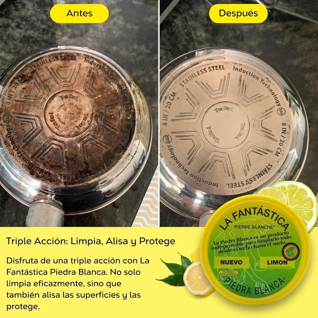 Thumbnail 2 de La Fantástica Piedra Blanca (600 g) | Arcilla Limpieza + Esponja🧽