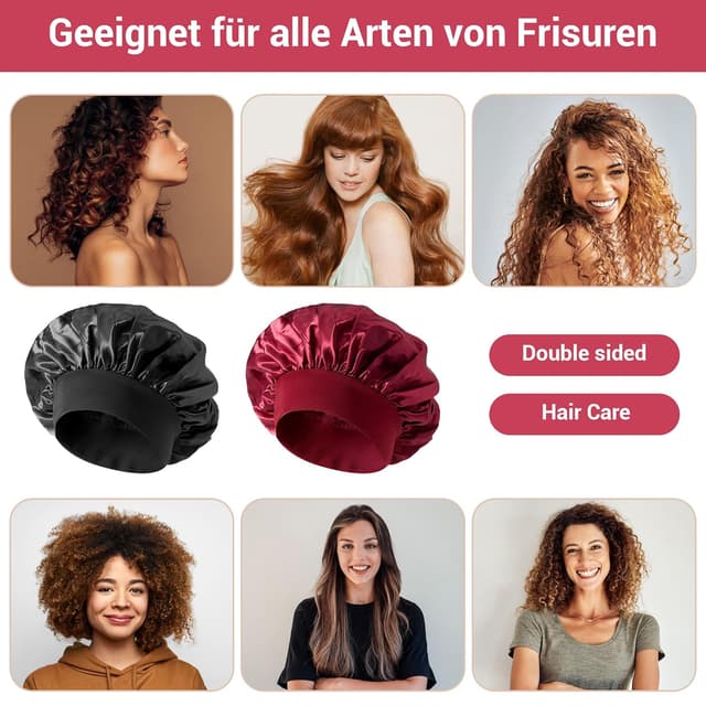 Detalle 1 de Cheerhom Seidenhaube Schlafen 2er Set