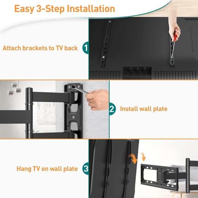 Thumbnail 6 de ELIVED EV011 tilt swivel TV bracket 35KG