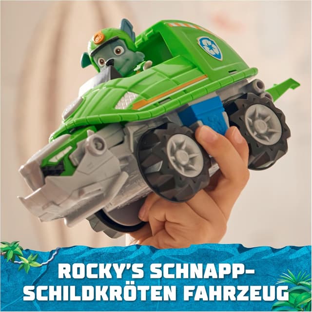 Detalle 2 de PAW Patrol Jungle Pups Fahrzeug mit Rocky