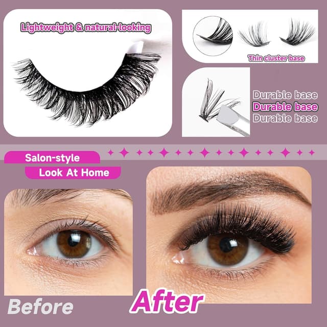 Thumbnail 5 de Ocean Pearl Lash Clusters 320pcs 11–20mm lashes 🧴
