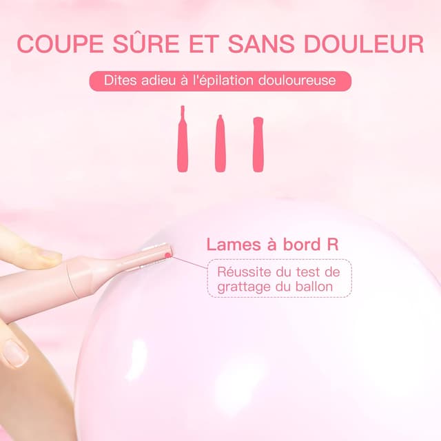 Detalle de HEBECA Tondeuse à poils de nez 3 en 1 Rose