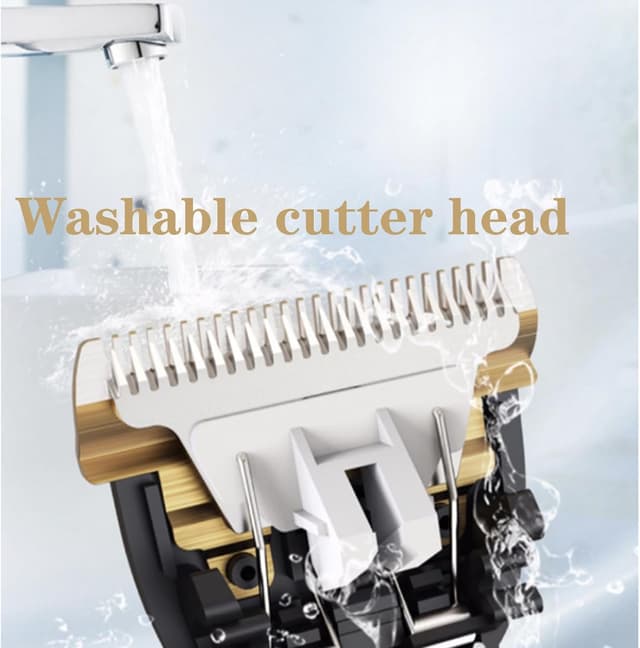 Detalle 1 de HEEYoo rechargeable hair clippers with 4 combs