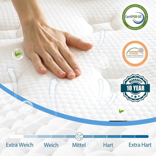 Detalle 2 de Bednew Matratze 120 x 200 cm Federkern