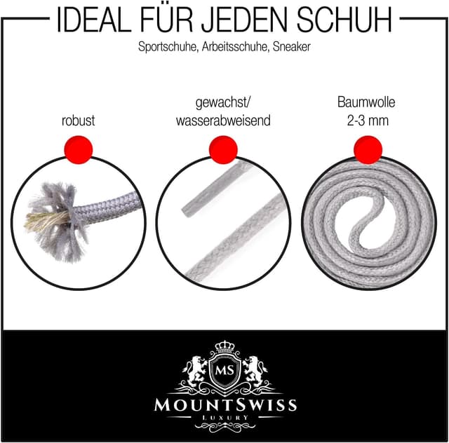 Thumbnail 1 de Mount Swiss Luxury Schuhbänder 45–120 cm