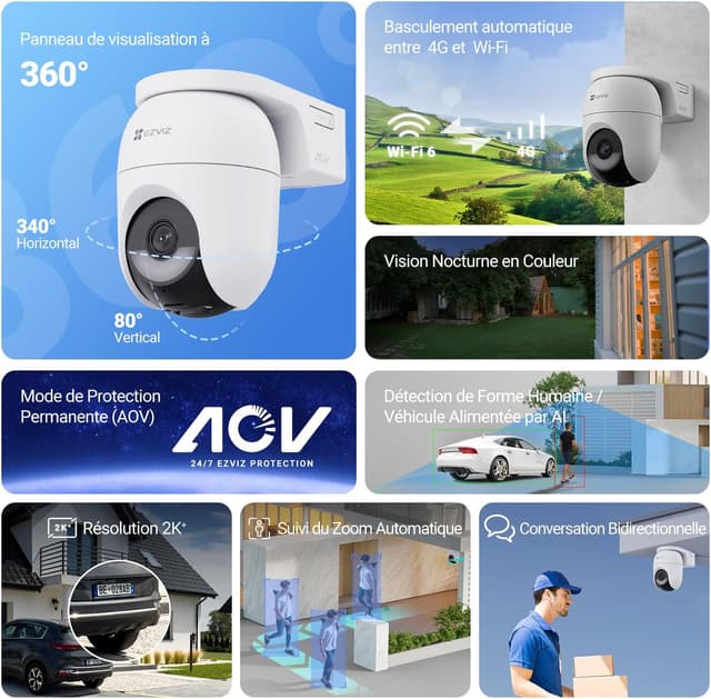 Thumbnail 1 de EZVIZ CB8 Lite 4G camĂ©ra 2K+ đ