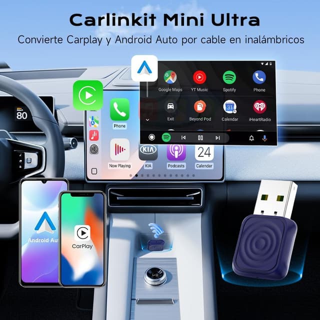 Thumbnail 1 de Carlinkit Mini Ultra Adaptador CarPlay inalámbrico