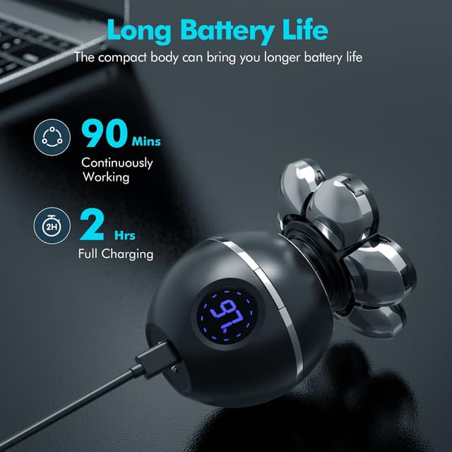 Detalle 2 de iWarmbase Head Shaver for Bald Men 2025