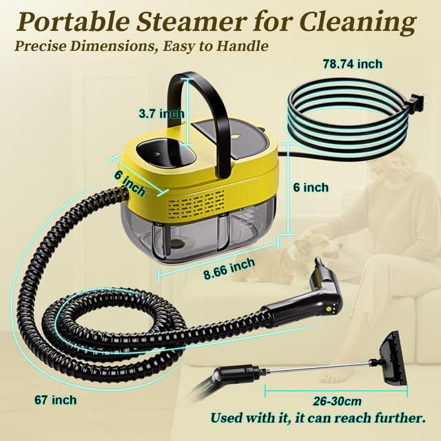 Thumbnail 3 de Steam Cleaner 2500W 1.6L Portable Steamer