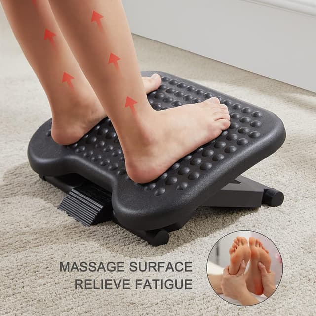 Detalle de HUANUO Adjustable Desk Footrest for Posture