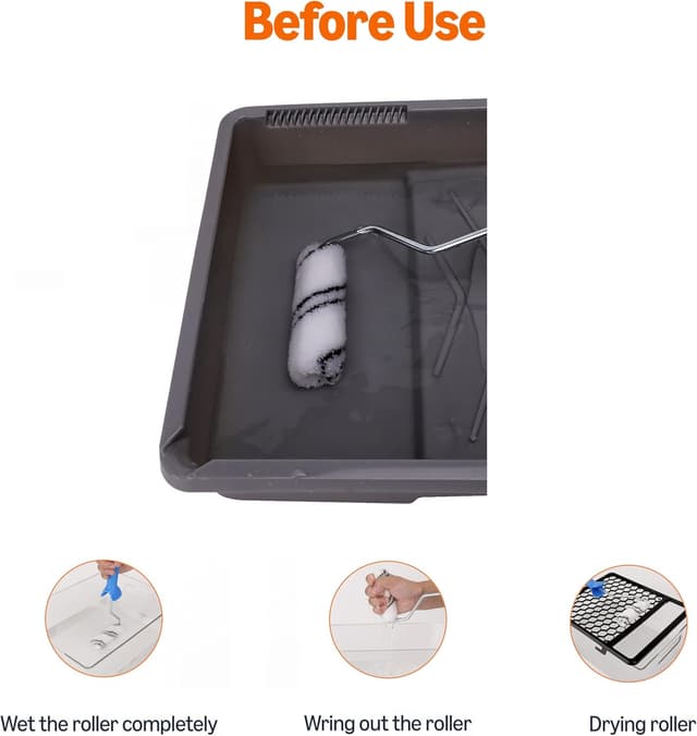 Detalle de Amazon Basics Microfiber Paint Roller Covers 4" 24-pack ๐