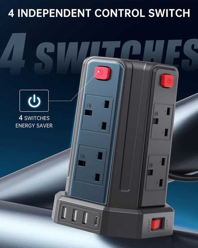 Detalle de Sameriver Tower Extension Lead 2M with USB