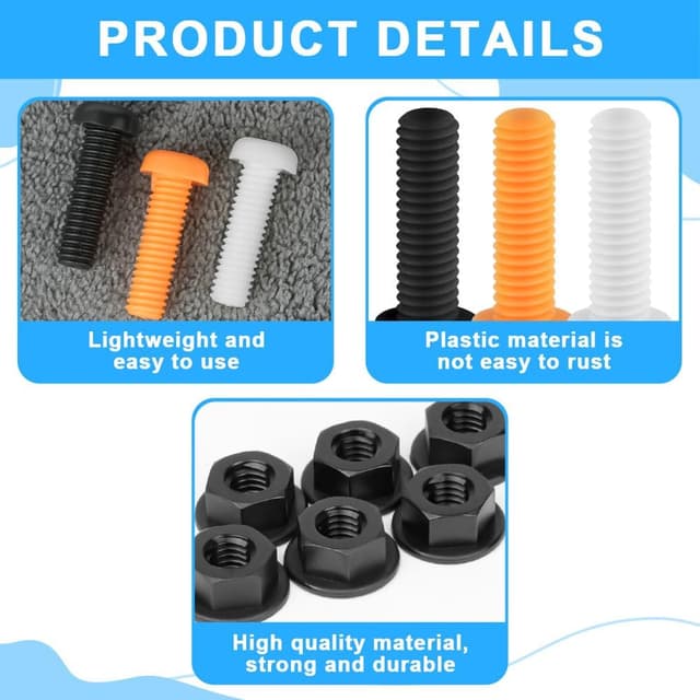 Thumbnail 2 de Adiwo Kit Tornillos Matrícula 24 piezas