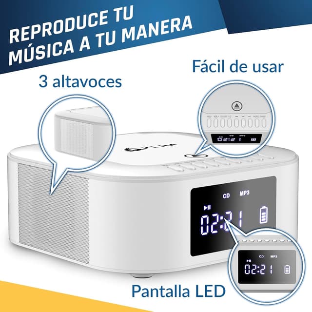 Thumbnail 5 de KLIM Boombox E1 reproductor CD portátil