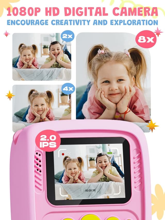 Detalle 2 de Kids Camera Instant Print 1080P