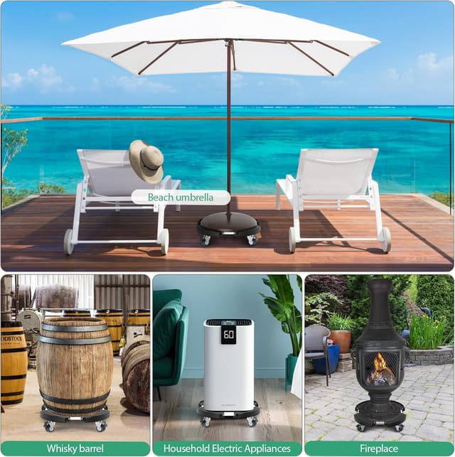 Detalle 2 de Yeabett Pflanzenroller mit Rollen, 200 kg