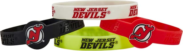 Detalle 2 de aminco NHL Unisex Silicone Bracelet 4-Pack (Team Colors & Logos)