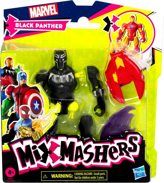 Detalle 2 de Avengers MixMashers Marvel Black Panther Figura de Acción 🐾