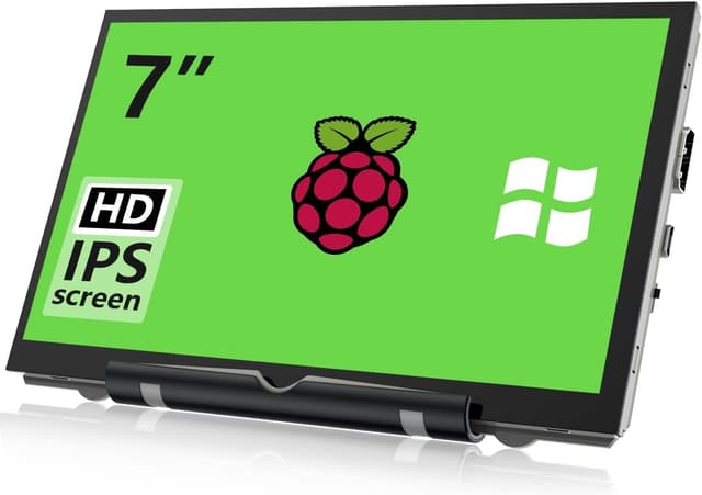 Detalle de HAMTYSAN 7-Zoll Raspberry-Pi-Display (800x480) – externer HDMI-Mini-Monitor ohne Touch