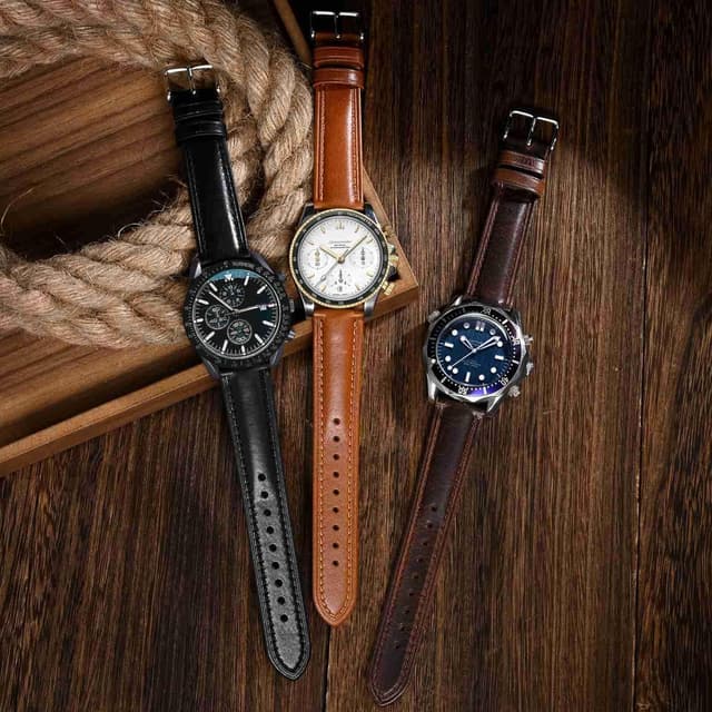 Thumbnail 6 de BISONSTRAP Rétro bracelet de montre en cuir ciré à l’huile pour homme (bracelet de rechange, dégagement rapide)