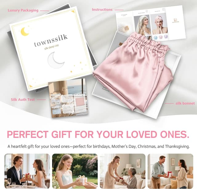 Thumbnail 5 de Townssilk Gorro de seda 22 momme 58 cm