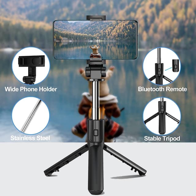 Detalle 2 de COLORLIZARD selfie stick tripod 28 inch