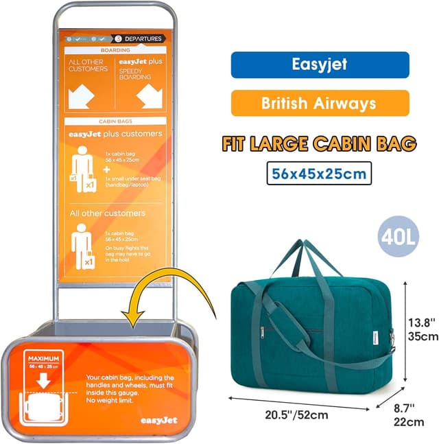 Thumbnail 1 de Narwey Sac de Voyage 40L Bleu Marine