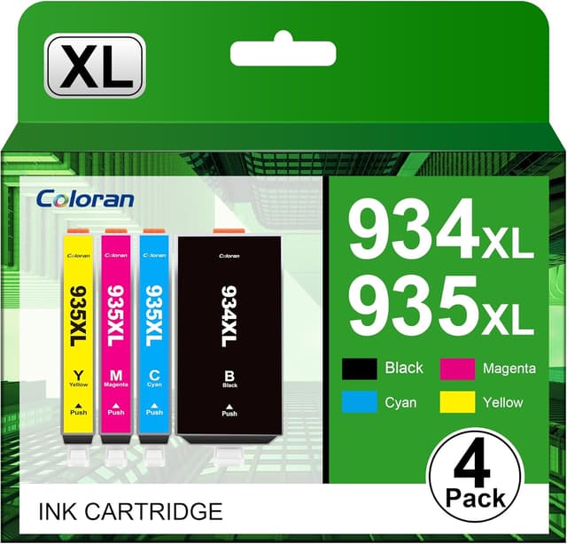 Detalle de Coloran 934 935 XL Multipack 4er-Pack für HP