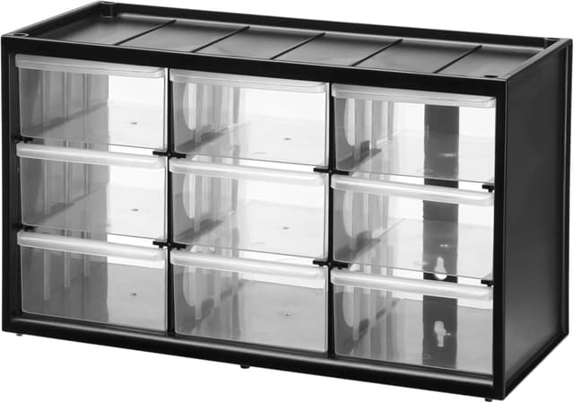 Detalle de STANLEY cassettiera a 9 cassetti grandi, unità apilabile per minuteria e attrezzi