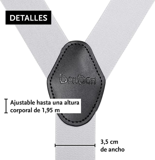 Thumbnail 2 de DonDon Tirantes hombre anchos 3,5 cm