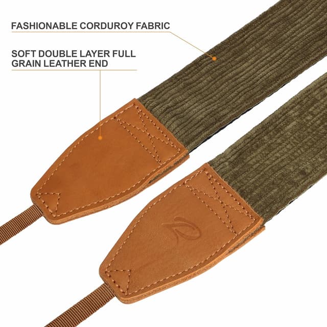 Detalle de Padwa Lifestyle corduroy camera strap 2 inch