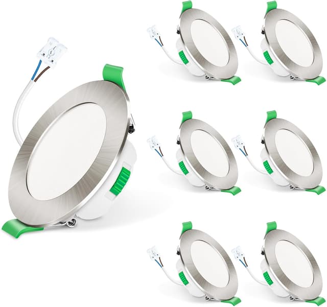 Detalle de ALUSSO LED Einbaustrahler 230V 7W Dimmbar IP65 6er Set