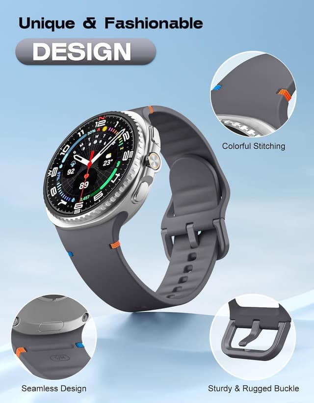 Detalle de MoKo Sport strap 8, silicone 40mm