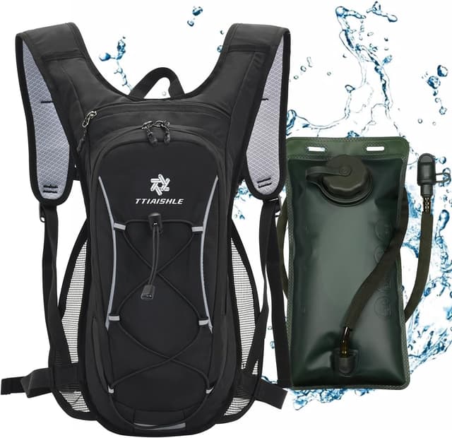 Detalle de TTIAISHLE Hydration Pack Backpack with 2L BPA-free water bladder