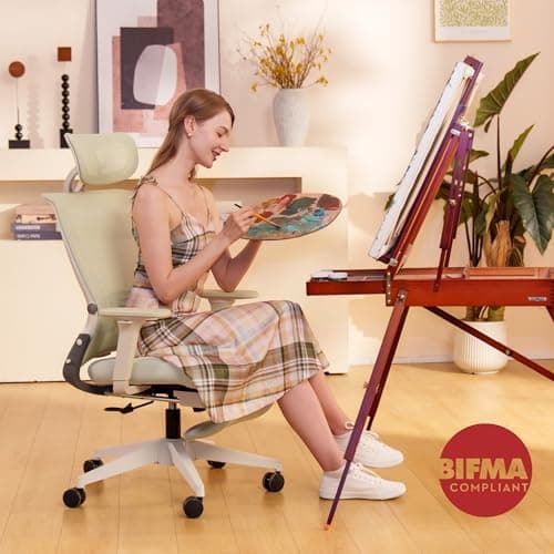 Thumbnail 4 de FLEXISPOT Silla de Oficina Ergonómica con Reposabrazos y Lumbar