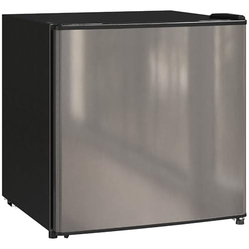 Detalle de HOMCOM Mini Nevera Silenciosa 46 L con congelador pequeño 4,5 L y puerta reversible