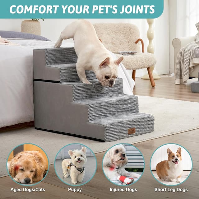 Thumbnail 5 de COZY KISS Wide Dog Stairs Pet Steps