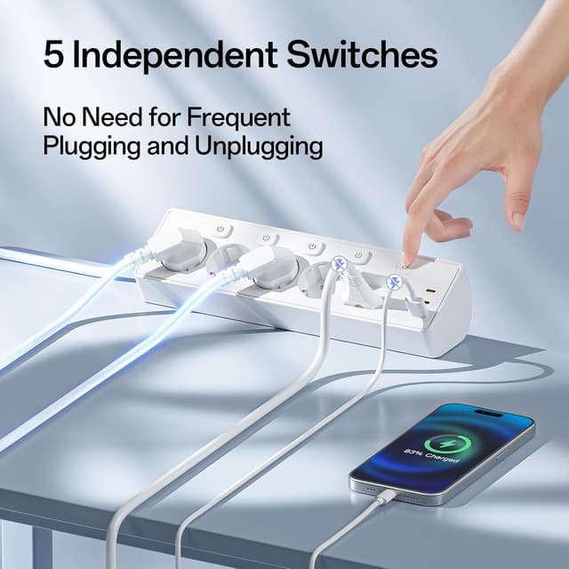 Thumbnail 3 de Ciabatta Multipresa PD 30W 6 prese e 3 USB